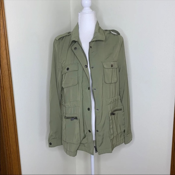 (SOLD) Olive Green Utility Jacket - Picture 3 of 8